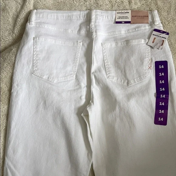 85 SCOTCH & SODA High Rise Slim Jeans Size 14 | NWT | Sculpting Fit Euro - Picture 12 of 12